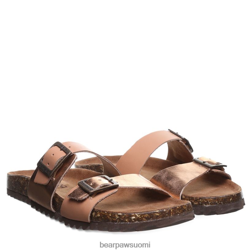BEARPAW Julieta ii naiset matkatavarat/ruusukulta sandaalit H880X0370