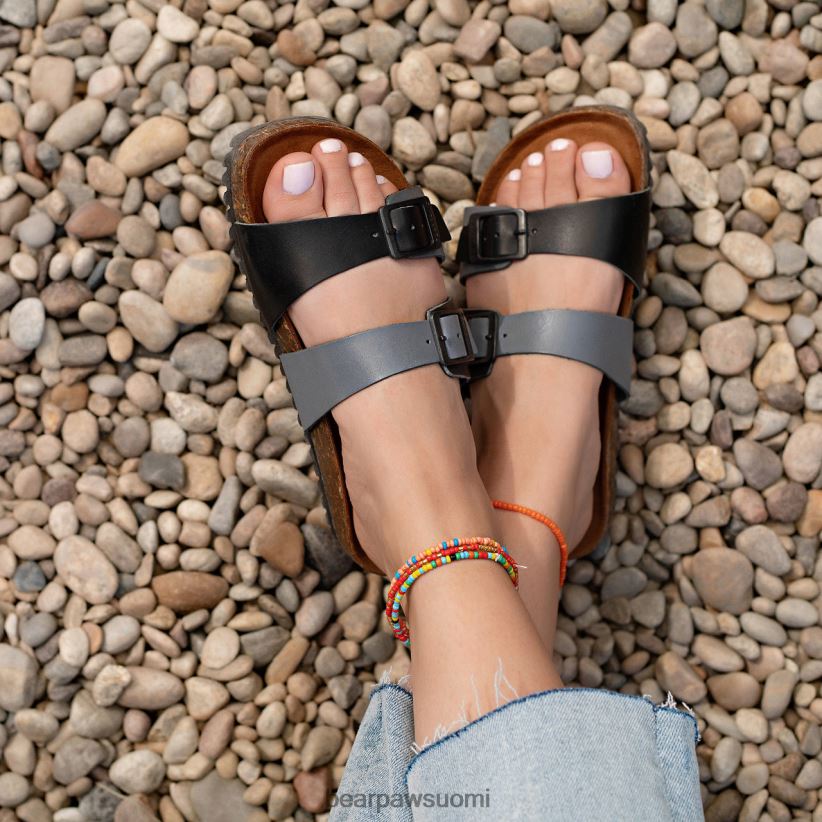BEARPAW Julieta ii naiset musta/harmaa sandaalit H880X0372