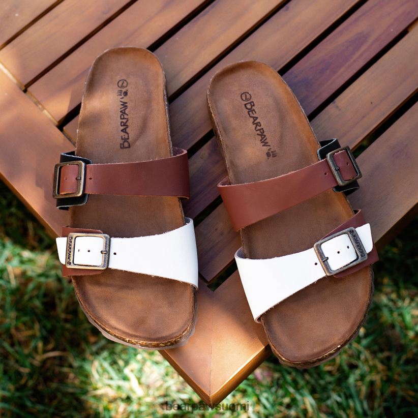 BEARPAW Julieta ii naiset satula/valkoinen sandaalit H880X0371