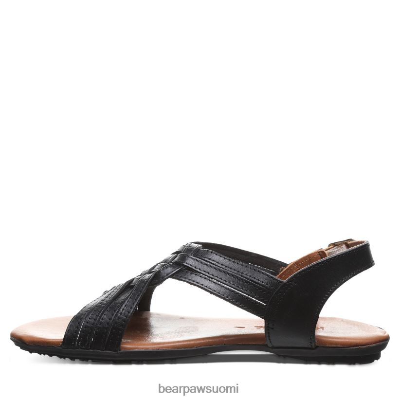 BEARPAW akaatti naiset musta sandaalit H880X0379