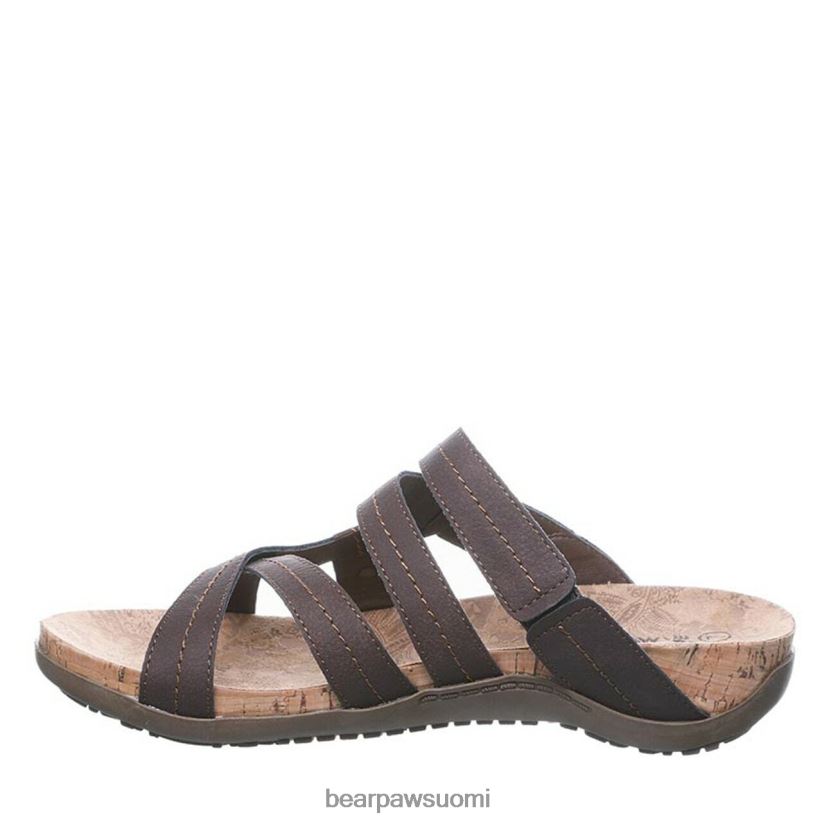 BEARPAW kai leveä naiset tumman ruskea sandaalit H880X0412