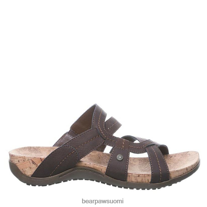 BEARPAW kai leveä naiset tumman ruskea sandaalit H880X0412