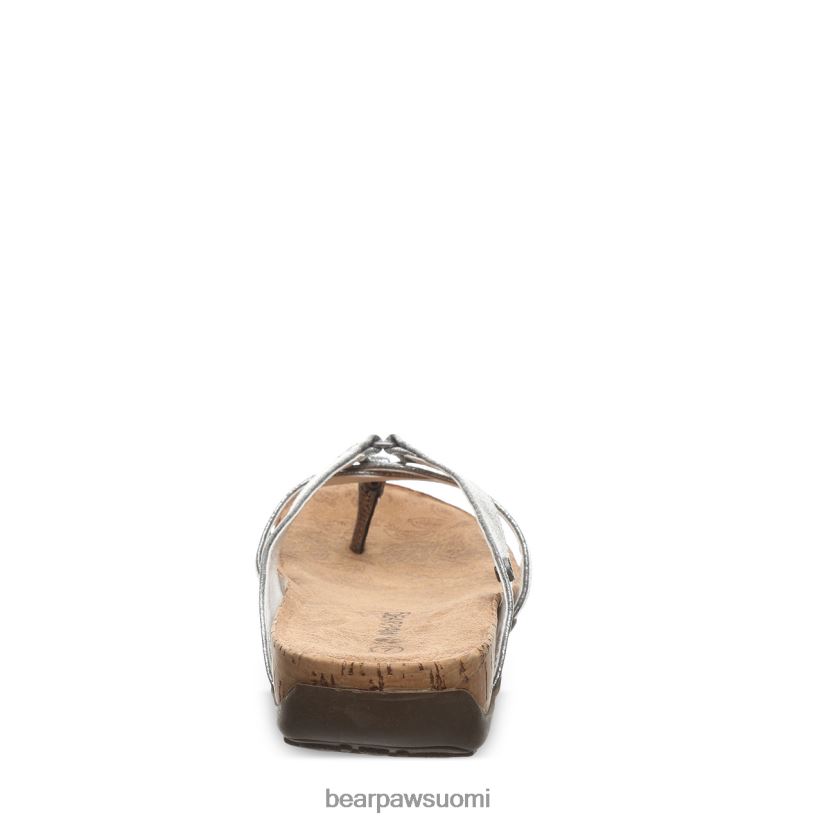 BEARPAW kellanruskea naiset hopea sandaalit H880X0442