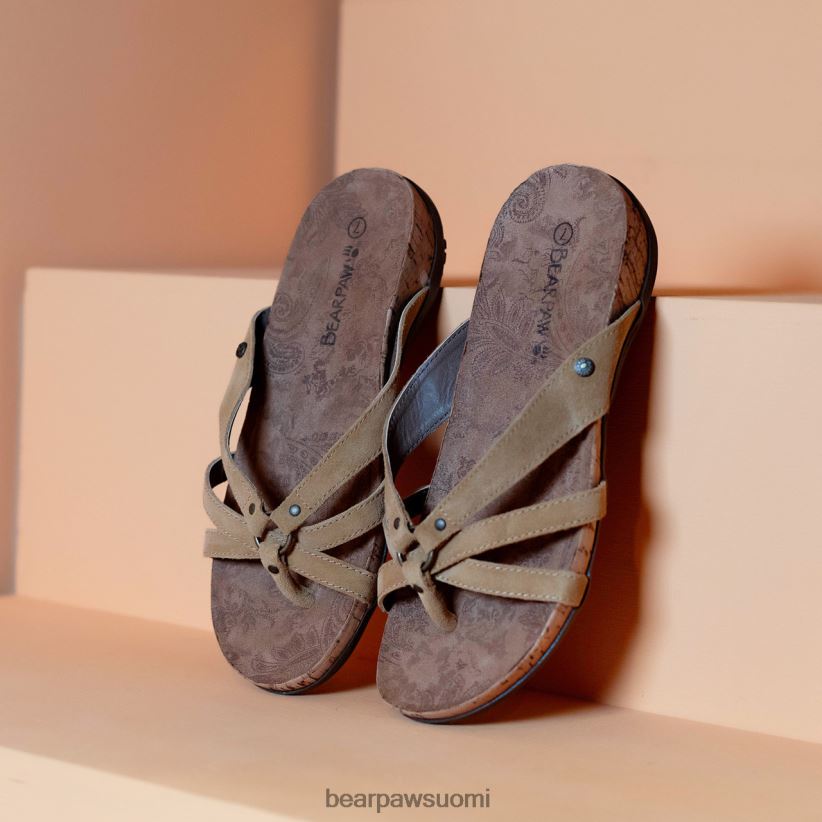 BEARPAW kellanruskea naiset jääkahvi sandaalit H880X0363