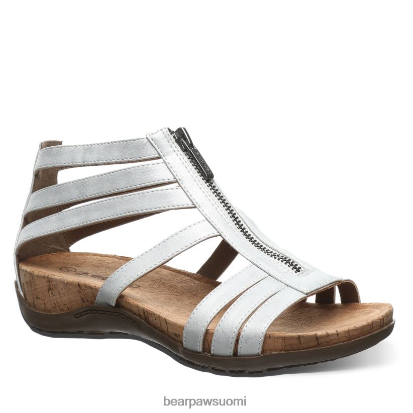 BEARPAW layla ii leveä naiset valkoinen metallinen sandaalit H880X0432