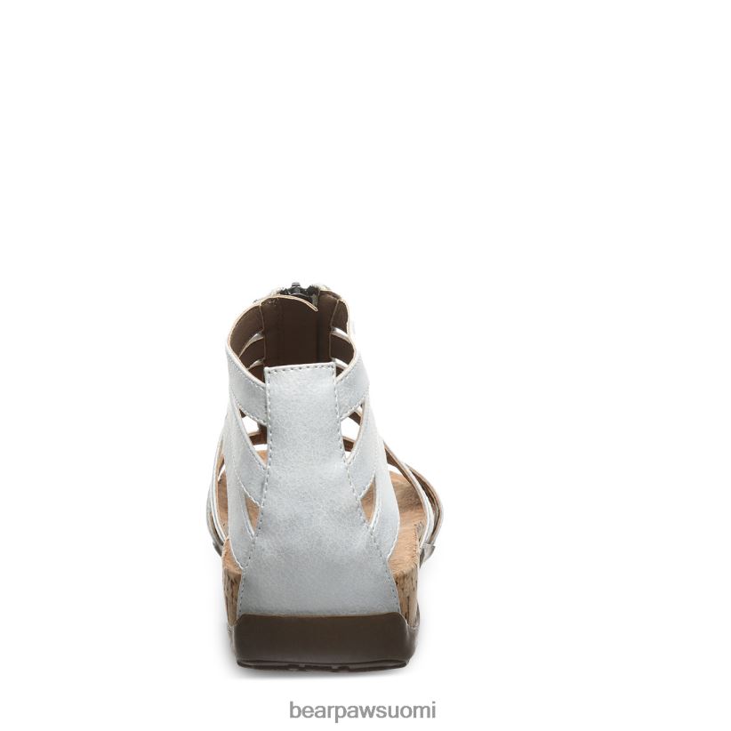 BEARPAW layla ii leveä naiset valkoinen metallinen sandaalit H880X0432
