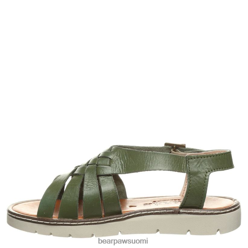 BEARPAW leah naiset sotilaallinen vihreä sandaalit H880X0489