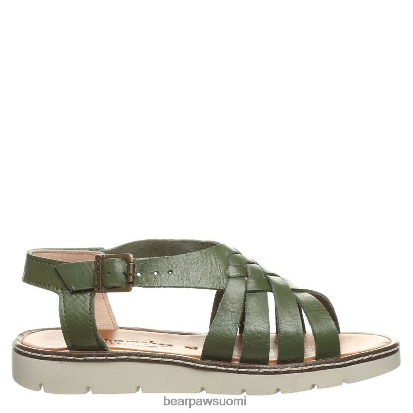 BEARPAW leah naiset sotilaallinen vihreä sandaalit H880X0489