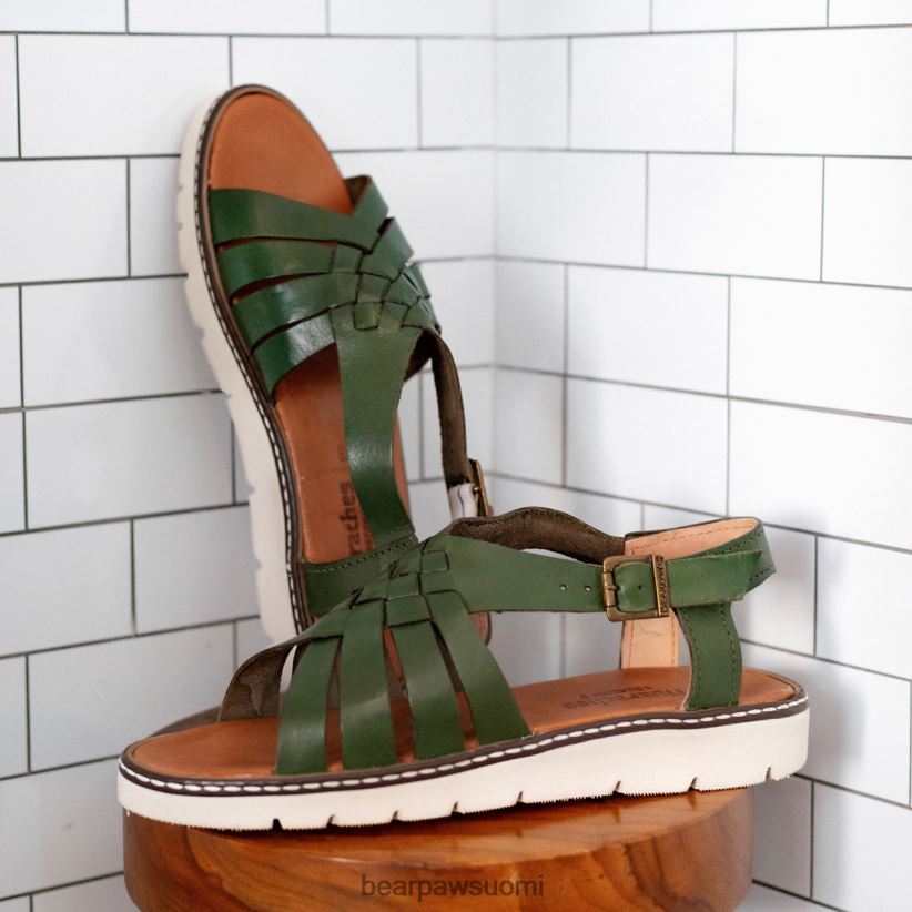 BEARPAW leah naiset sotilaallinen vihreä sandaalit H880X0489