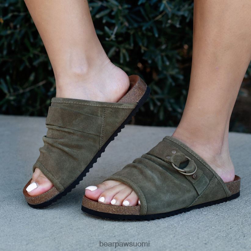 BEARPAW lillie naiset tumma oliivi sandaalit H880X0464