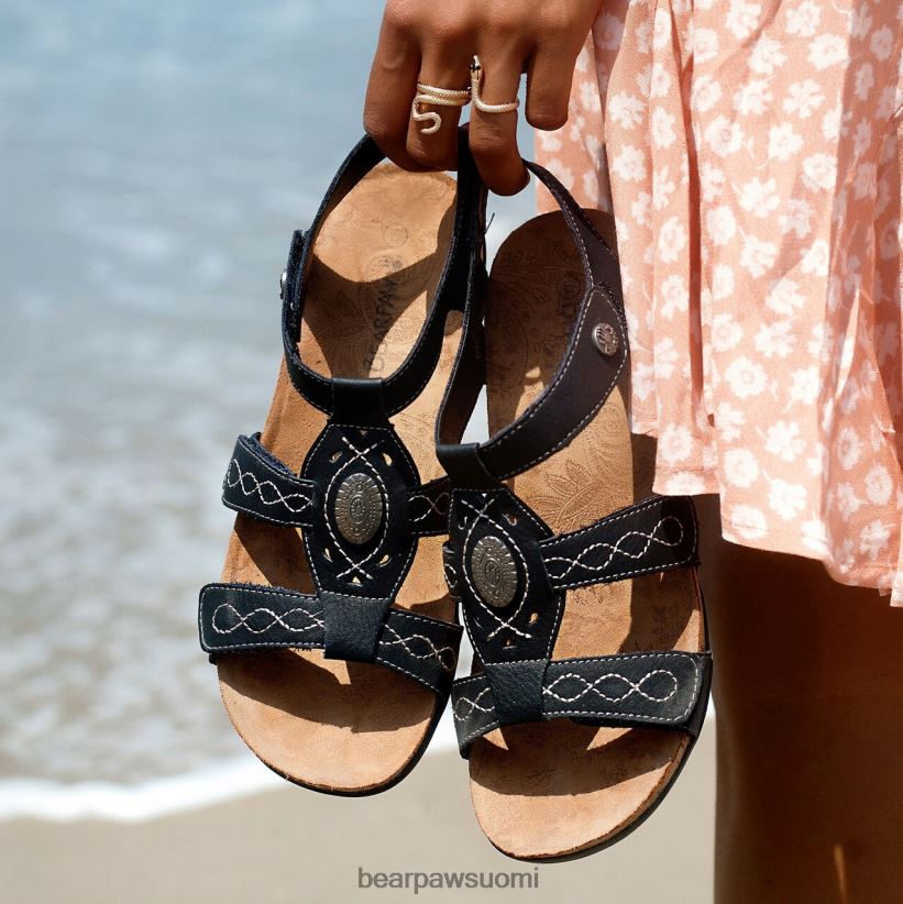 BEARPAW ridley ii naiset musta sandaalit H880X0410