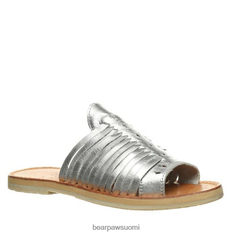 BEARPAW rosa naiset hopea sandaalit H880X0428