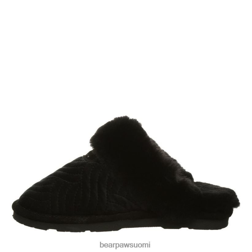 BEARPAW effie naiset Musta sametti tossut H880X0310