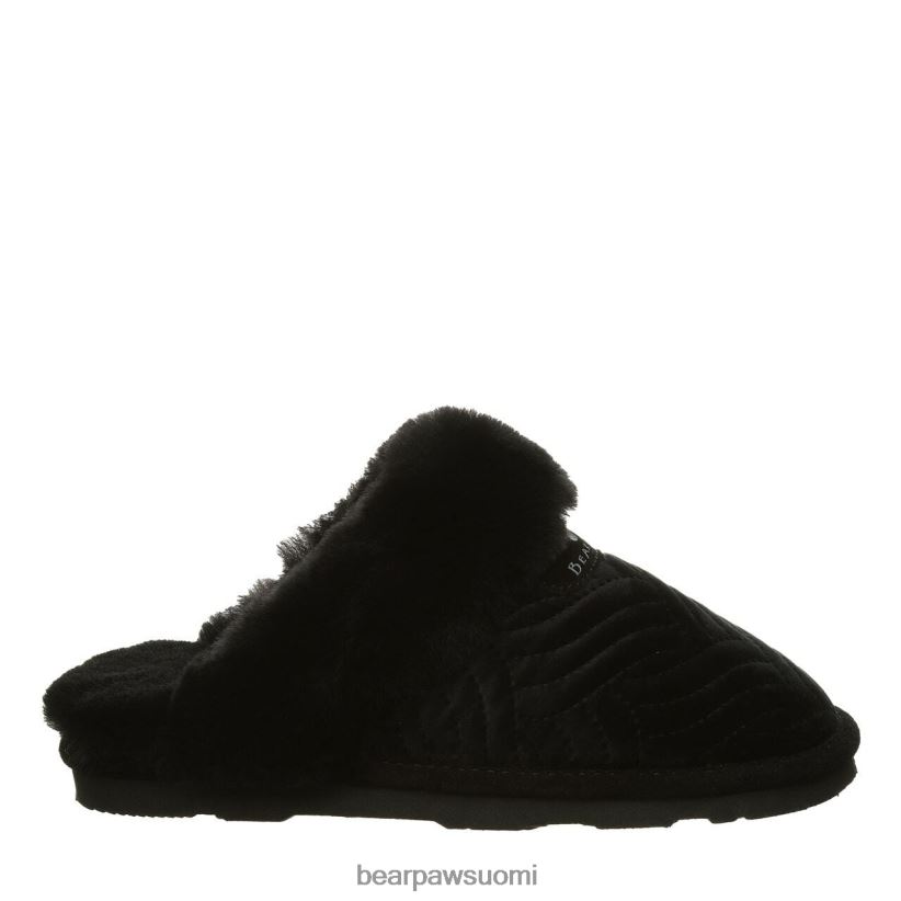 BEARPAW effie naiset Musta sametti tossut H880X0310