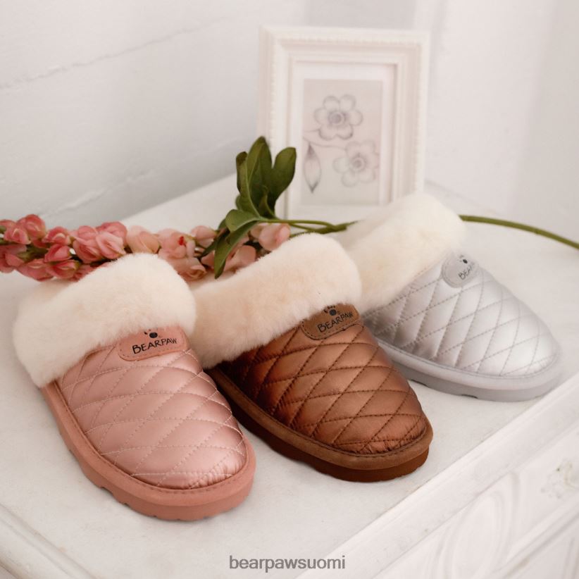 BEARPAW effie naiset hopea tossut H880X0303