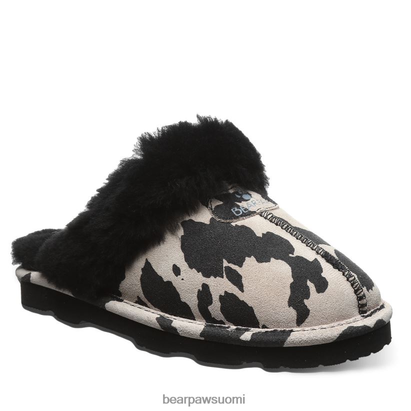 BEARPAW loki eksoottinen naiset musta lehmäprintti tossut H880X0293