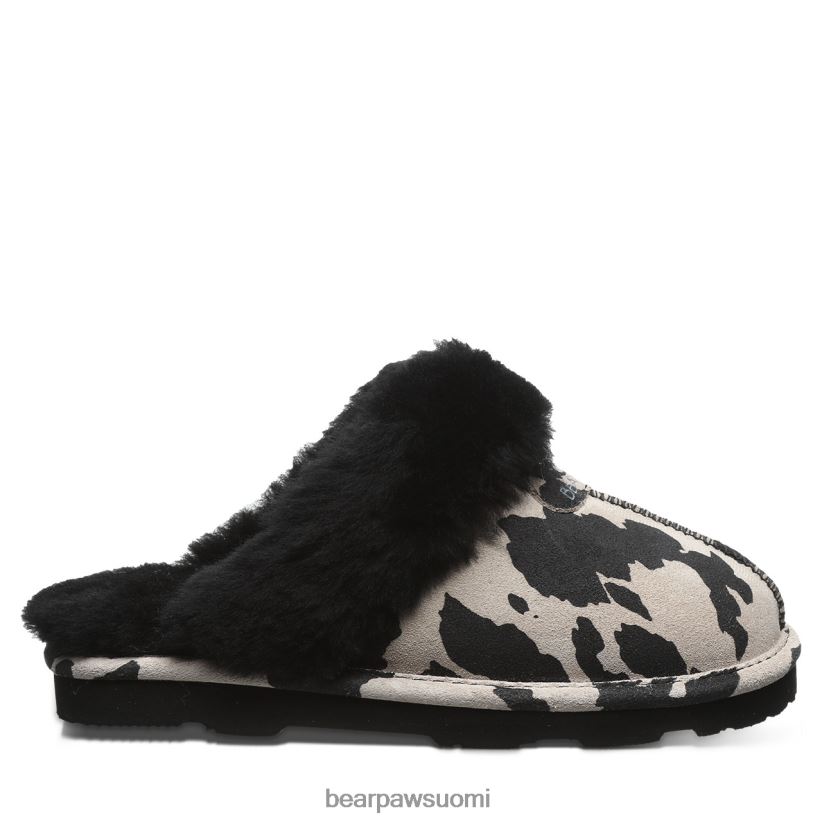 BEARPAW loki eksoottinen naiset musta lehmäprintti tossut H880X0293
