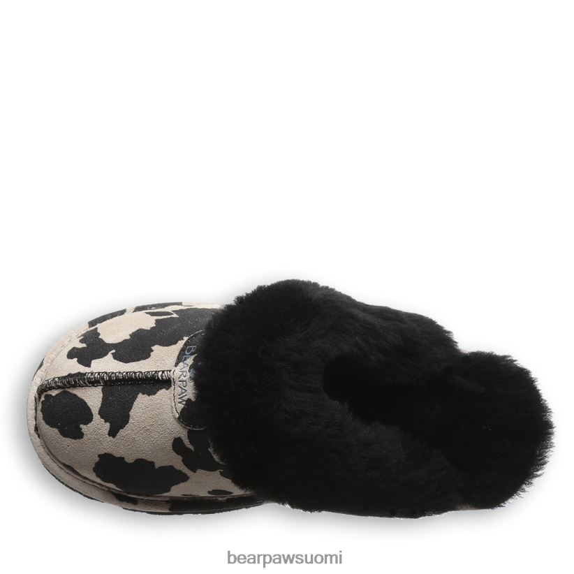 BEARPAW loki eksoottinen naiset musta lehmäprintti tossut H880X0293
