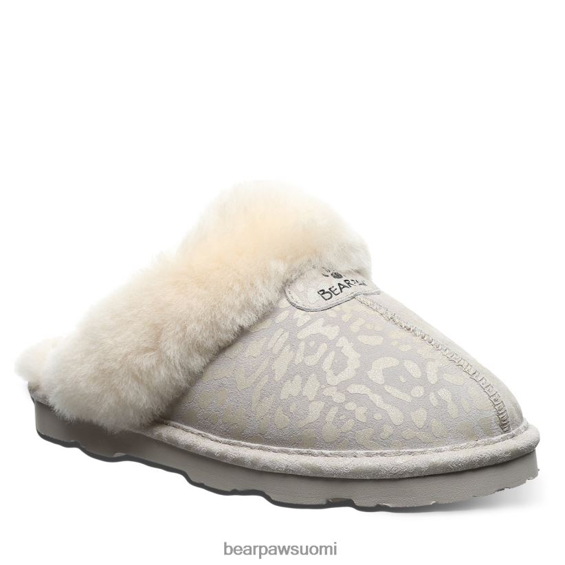 BEARPAW loki eksoottinen naiset talvivalkoinen leopardi glitter tossut H880X0266