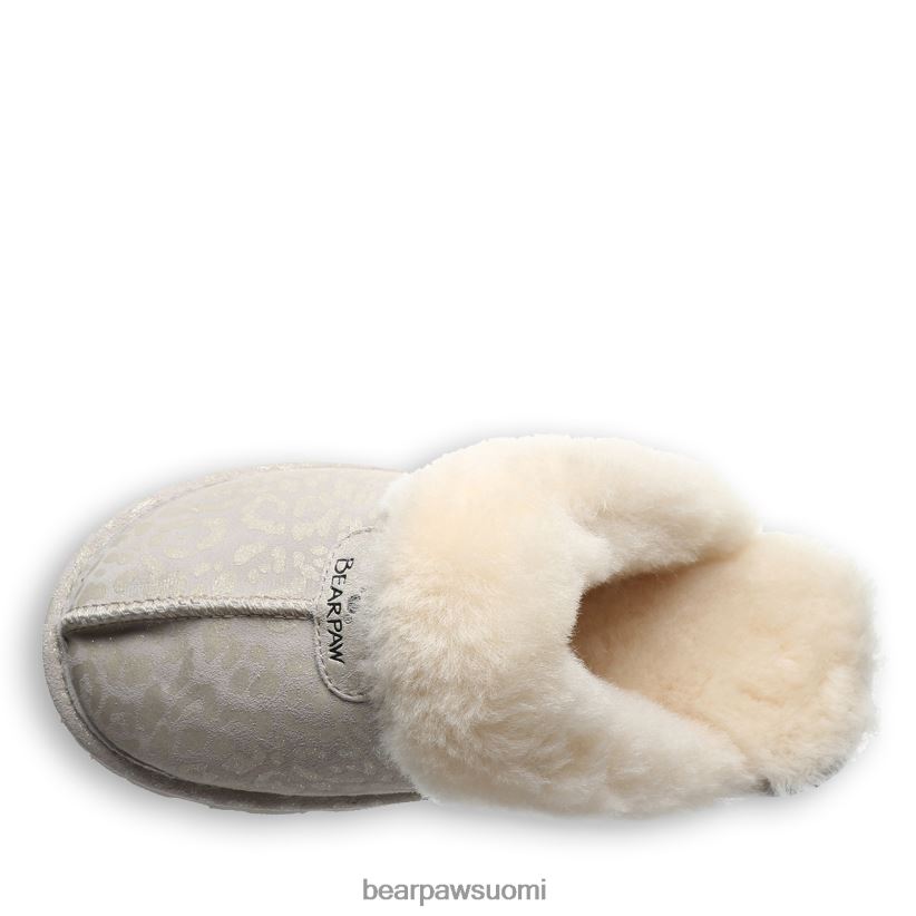 BEARPAW loki eksoottinen naiset talvivalkoinen leopardi glitter tossut H880X0266