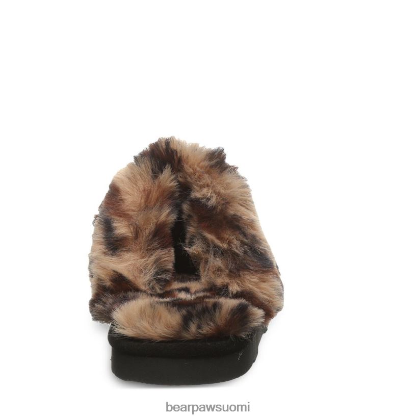 BEARPAW loki naiset musta/leopardin turkki tossut H880X0304